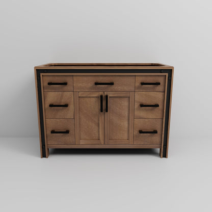 Ziva 48 in W x 22 in D Rustic Barnwood Bath Vanity