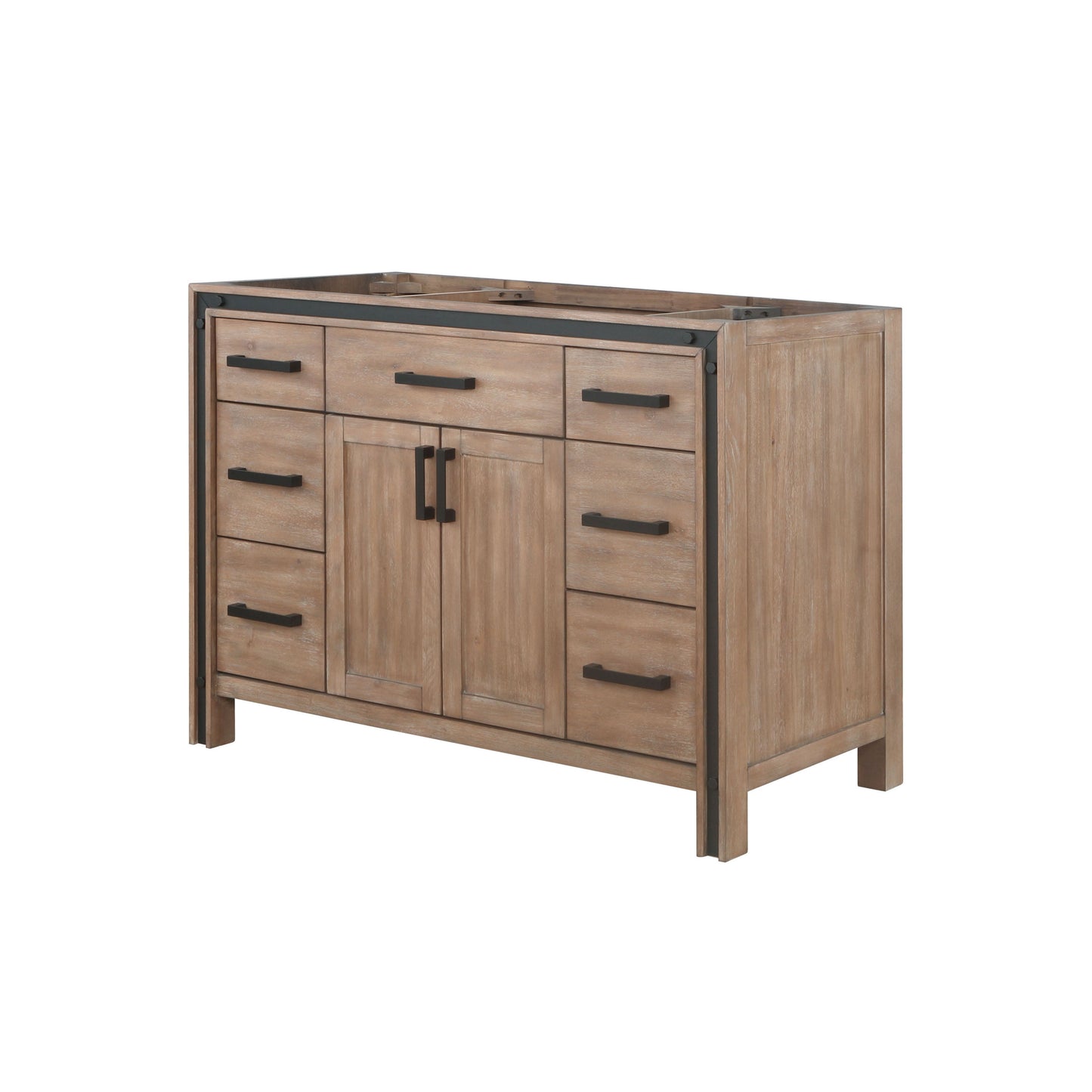 Ziva 48 in W x 22 in D Rustic Barnwood Bath Vanity