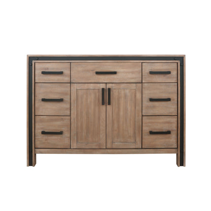 Ziva 48 in W x 22 in D Rustic Barnwood Bath Vanity