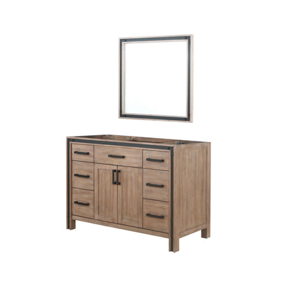 Ziva 48 in W x 22 in D Rustic Barnwood Bath Vanity
