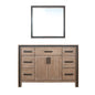 Ziva 48 in W x 22 in D Rustic Barnwood Bath Vanity
