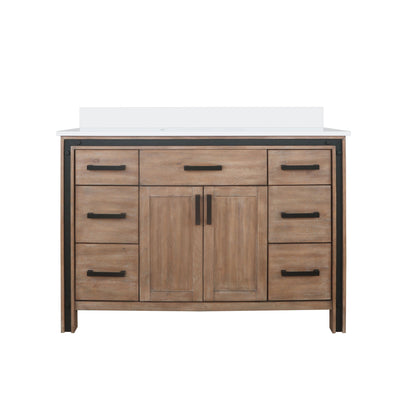 Ziva 48 in W x 22 in D Rustic Barnwood Bath Vanity