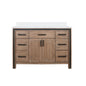 Ziva 48 in W x 22 in D Rustic Barnwood Bath Vanity