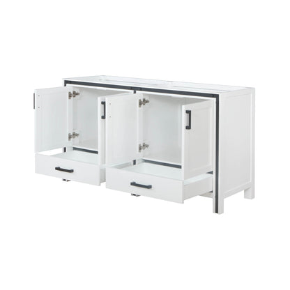Ziva 60 in W x 22 in D White Double Bath Vanity