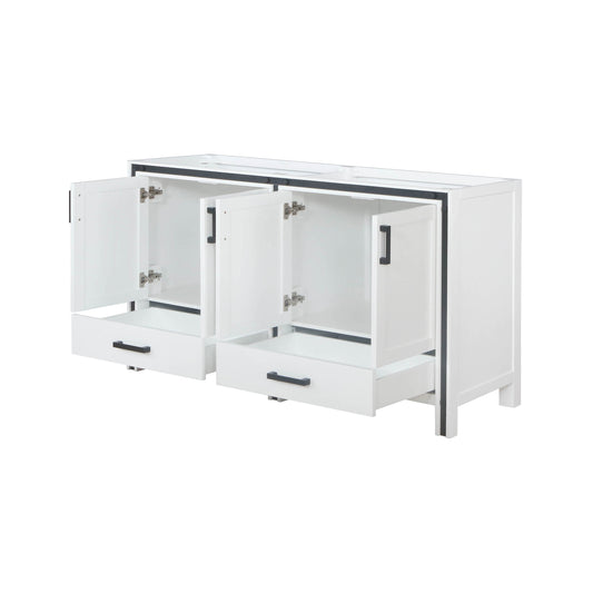 Ziva 60 in W x 22 in D White Double Bath Vanity