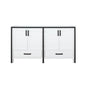 Ziva 60 in W x 22 in D White Double Bath Vanity