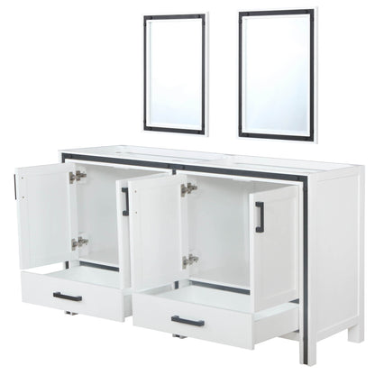 Ziva 60 in W x 22 in D White Double Bath Vanity