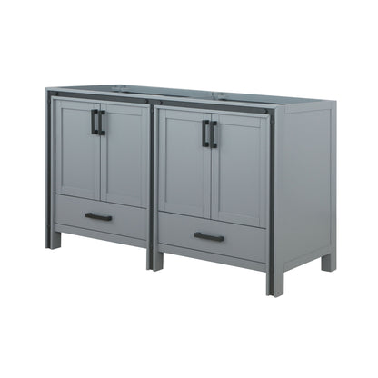 Ziva 60 in W x 22 in D Dark Grey Double Bath Vanity