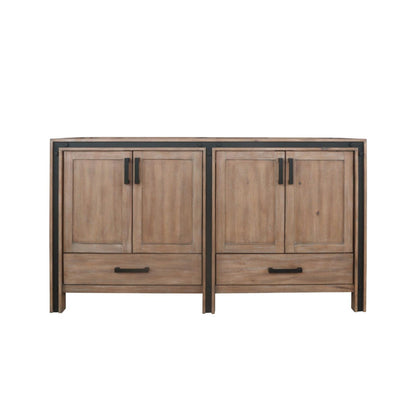 Ziva 60 in W x 22 in D Rustic Barnwood Double Bath Vanity
