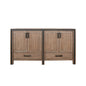 Ziva 60 in W x 22 in D Rustic Barnwood Double Bath Vanity