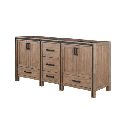 Ziva 72 in W x 22 in D Rustic Barnwood Double Bath Vanity