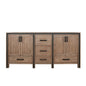 Ziva 72 in W x 22 in D Rustic Barnwood Double Bath Vanity