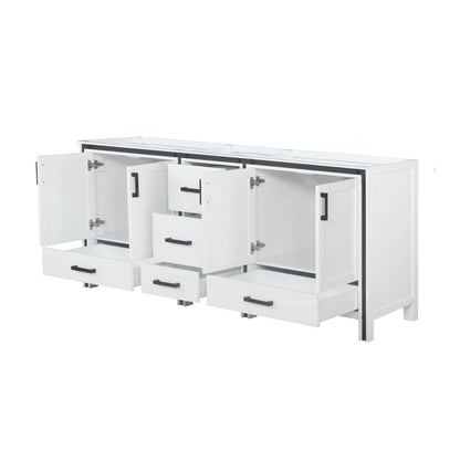 Ziva 80 in W x 22 in D White Double Bath Vanity
