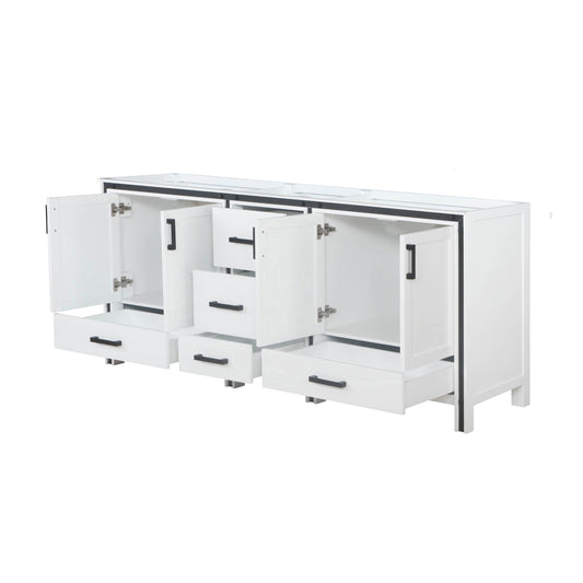 Ziva 80 in W x 22 in D White Double Bath Vanity