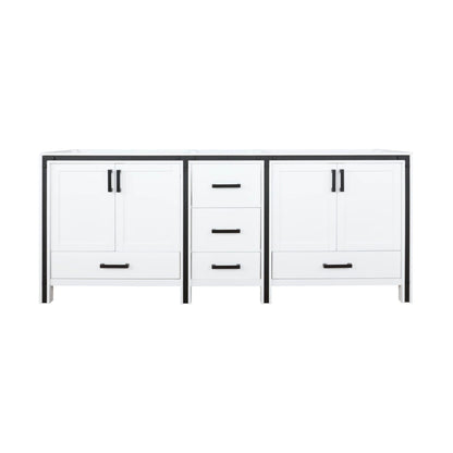 Ziva 80 in W x 22 in D White Double Bath Vanity