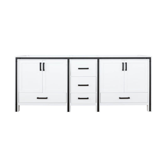 Ziva 80 in W x 22 in D White Double Bath Vanity