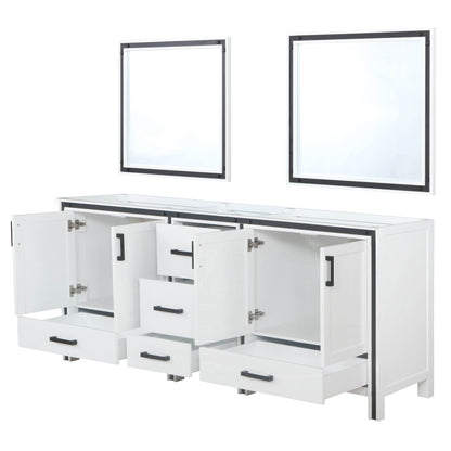 Ziva 80 in W x 22 in D White Double Bath Vanity