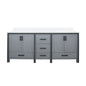 Ziva 80 in W x 22 in D Dark Grey Double Bath Vanity