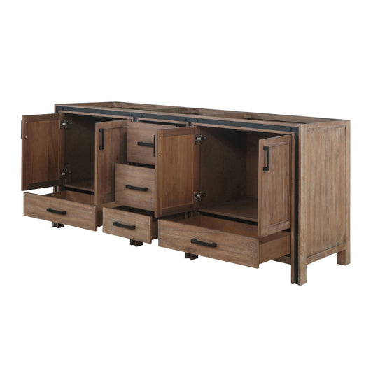 Ziva 80 in W x 22 in D Rustic Barnwood Double Bath Vanity
