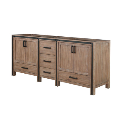 Ziva 80 in W x 22 in D Rustic Barnwood Double Bath Vanity