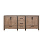 Ziva 80 in W x 22 in D Rustic Barnwood Double Bath Vanity
