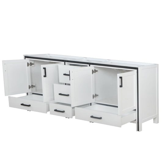 Ziva 84 in W x 22 in D White Double Bath Vanity