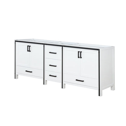 Ziva 84 in W x 22 in D White Double Bath Vanity