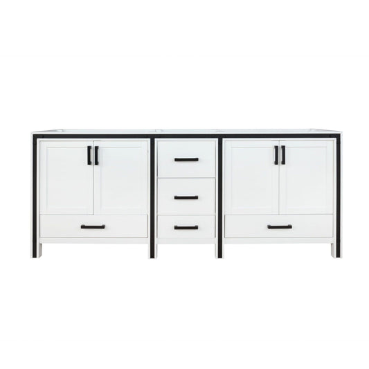Ziva 84 in W x 22 in D White Double Bath Vanity