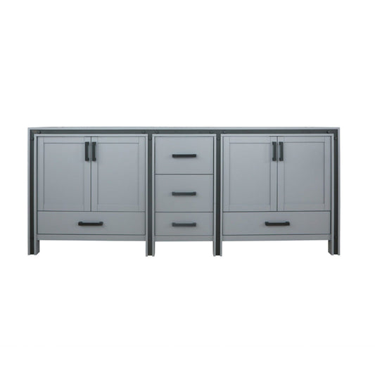Ziva 84 in W x 22 in D Dark Grey Double Bath Vanity