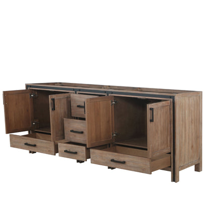 Ziva 84 in W x 22 in D Rustic Barnwood Double Bath Vanity