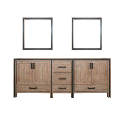 Ziva 84 in W x 22 in D Rustic Barnwood Double Bath Vanity