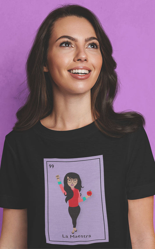 La Maestra Mexican Lotería Card T-Shirt