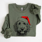 Labradoodle, Santa, Dog, Christmas, Dog Lover, Pet Sweatshirt