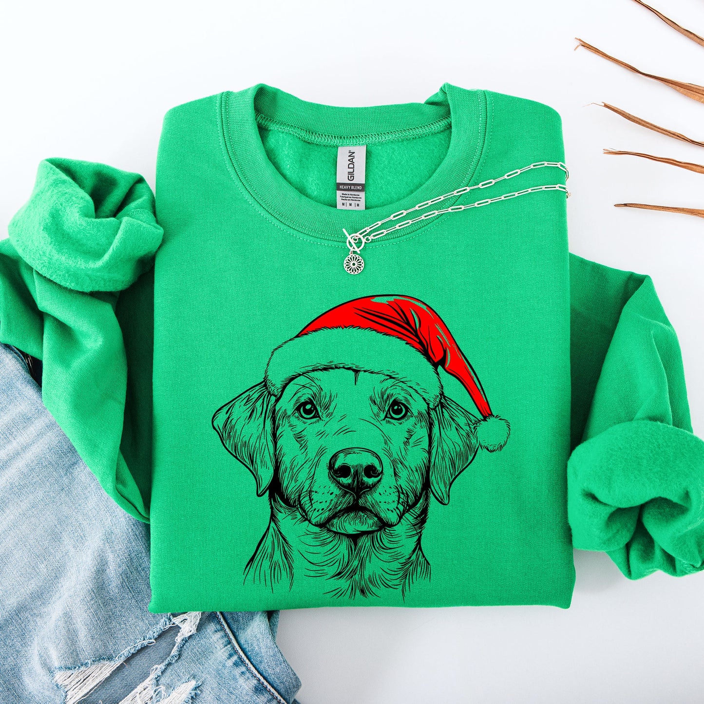 Labrador Retriever, Santa, Dog, Christmas, Dog Lover, Pet Sweatshirt