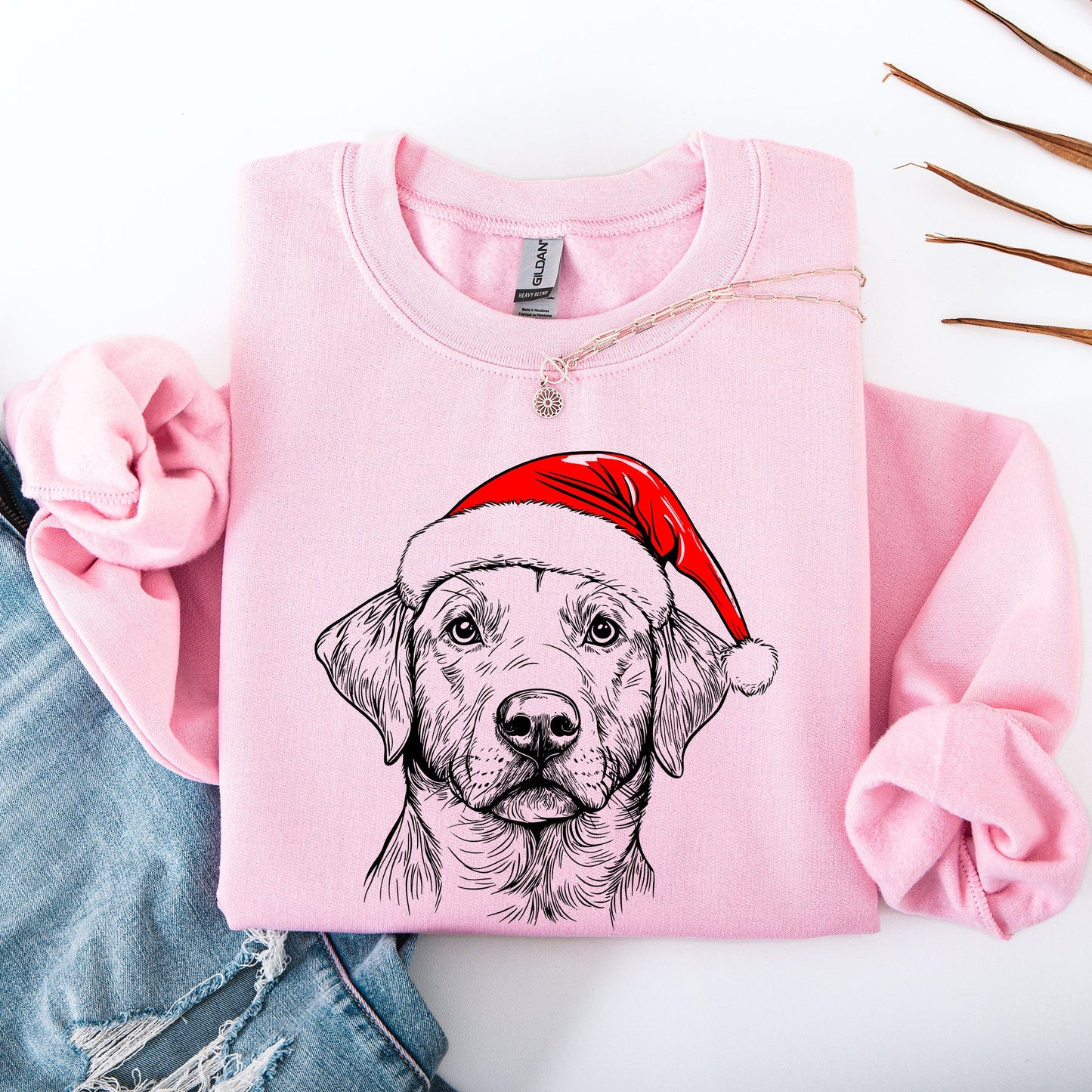 Labrador Retriever, Santa, Dog, Christmas, Dog Lover, Pet Sweatshirt