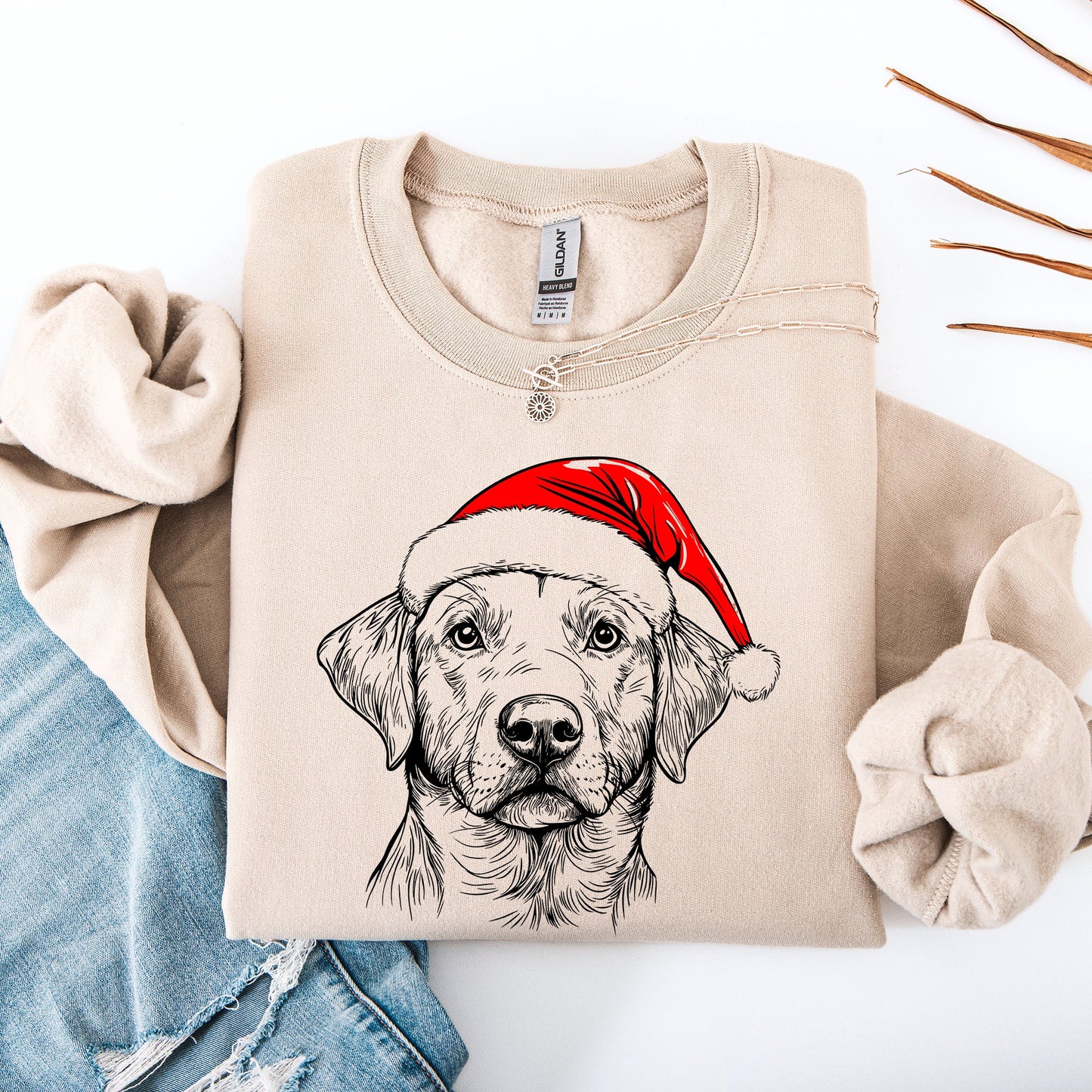 Labrador Retriever, Santa, Dog, Christmas, Dog Lover, Pet Sweatshirt