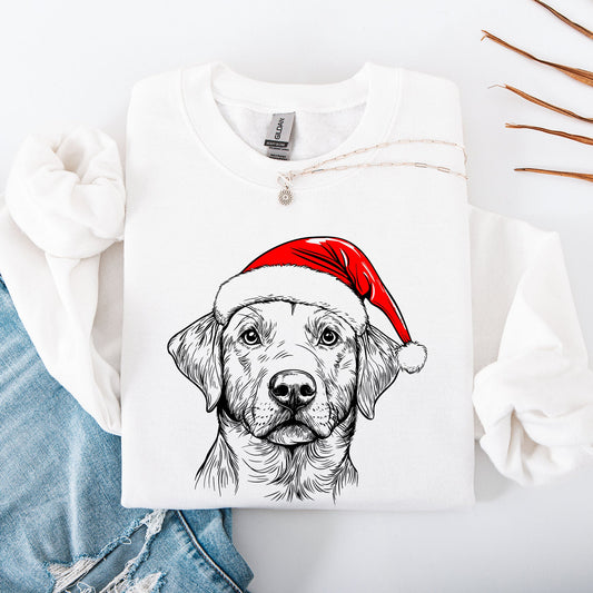 Labrador Retriever, Santa, Dog, Christmas, Dog Lover, Pet Sweatshirt