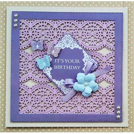 Lace Metal Cutting Dies Stencil Scrapbooking Photo