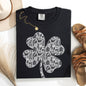 Lace, Coquette, Shamrock, St Patrick's Day, Shamrock, Clover, Lucky, Leprechaun Tshirt Comfort Colors T-Shirt