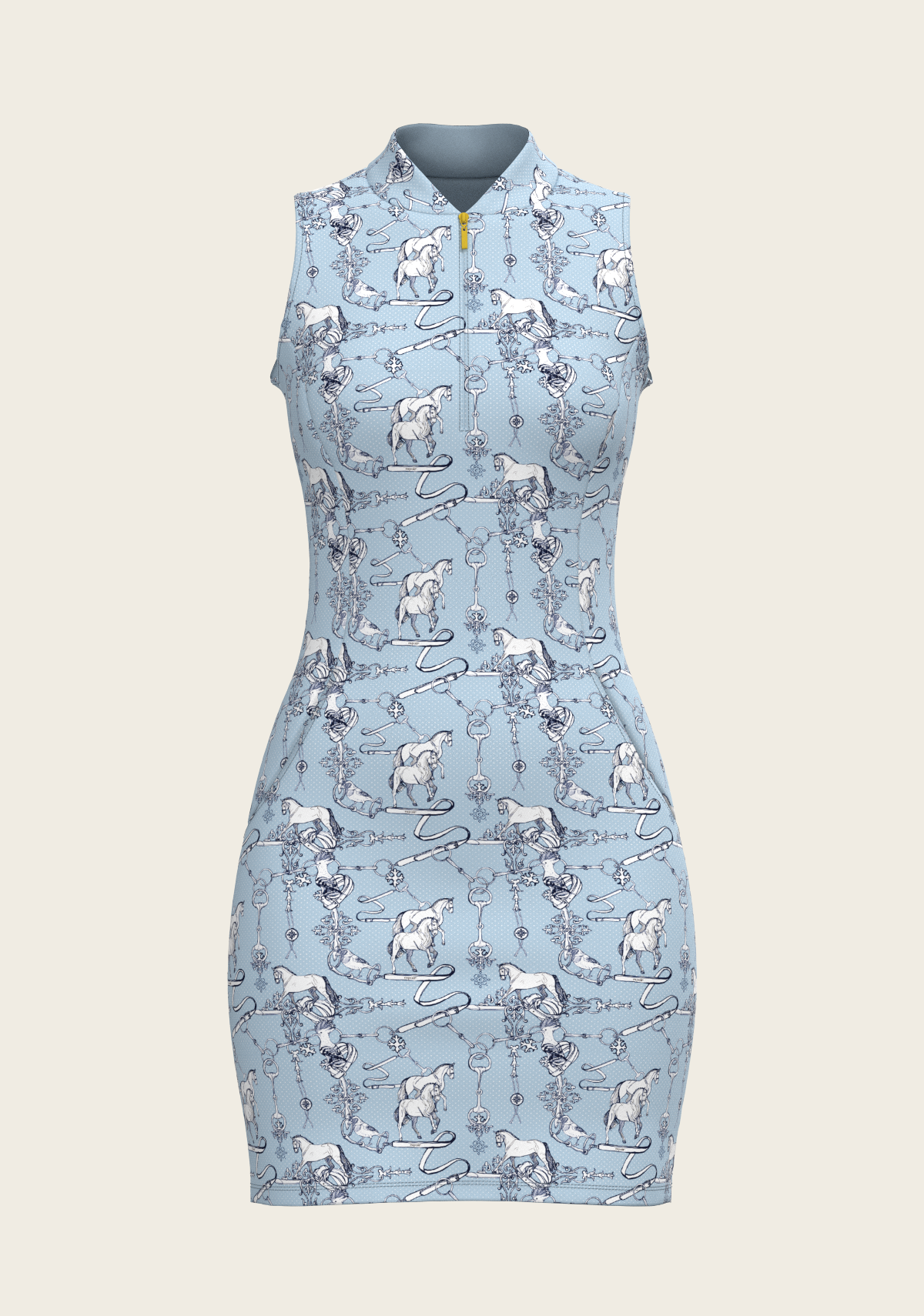 Sky Blue Carnival Golf Dress