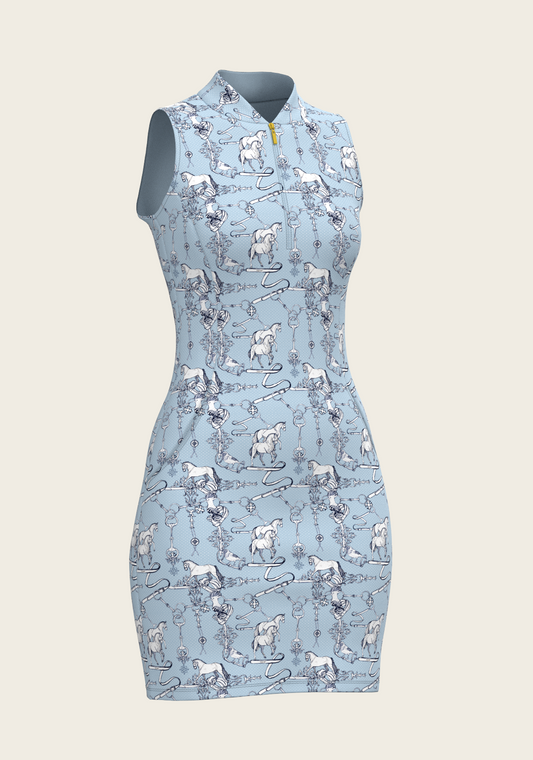 Sky Blue Carnival Golf Dress