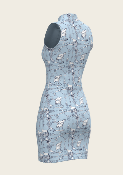 Sky Blue Carnival Golf Dress