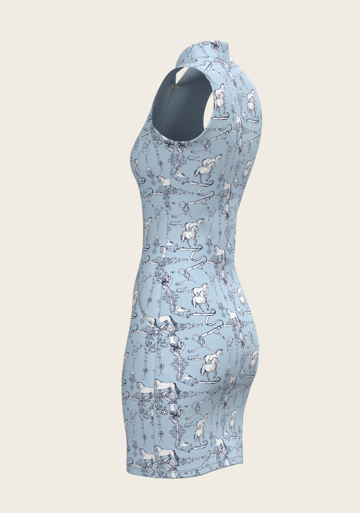 Sky Blue Carnival Golf Dress