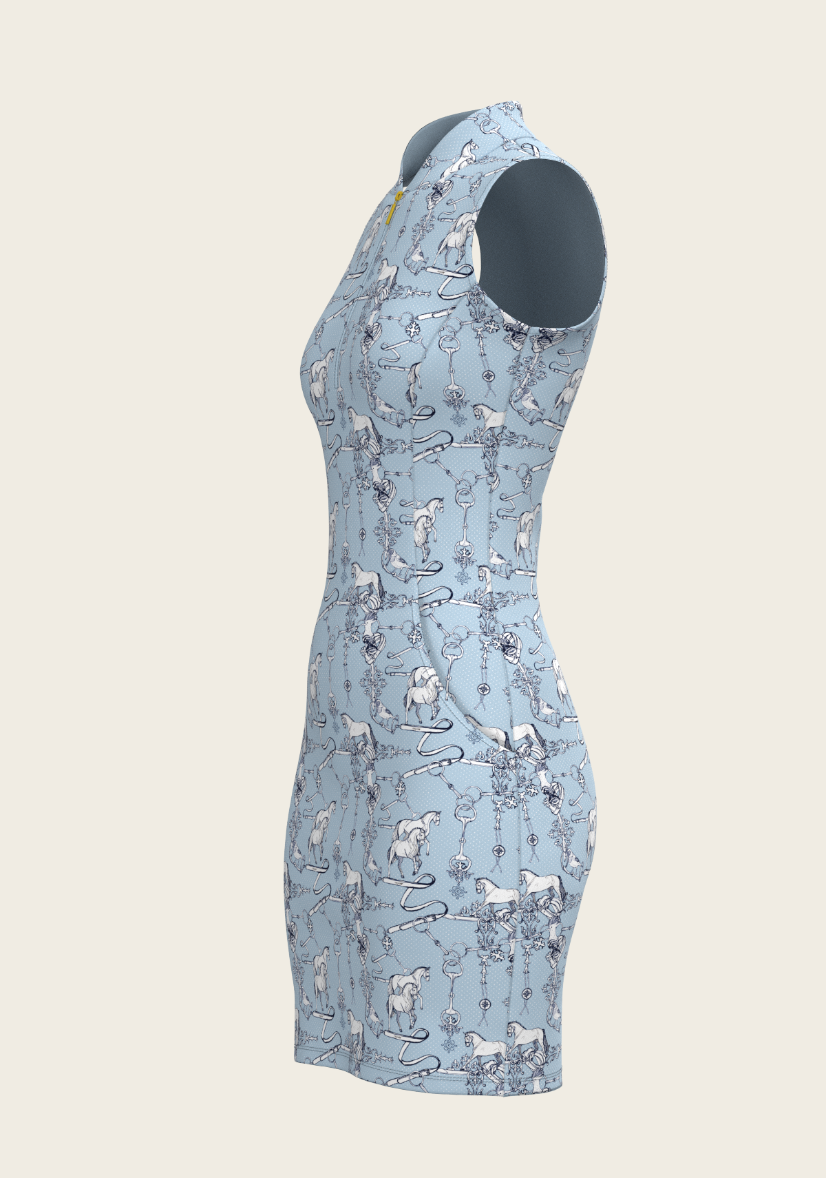 Sky Blue Carnival Golf Dress