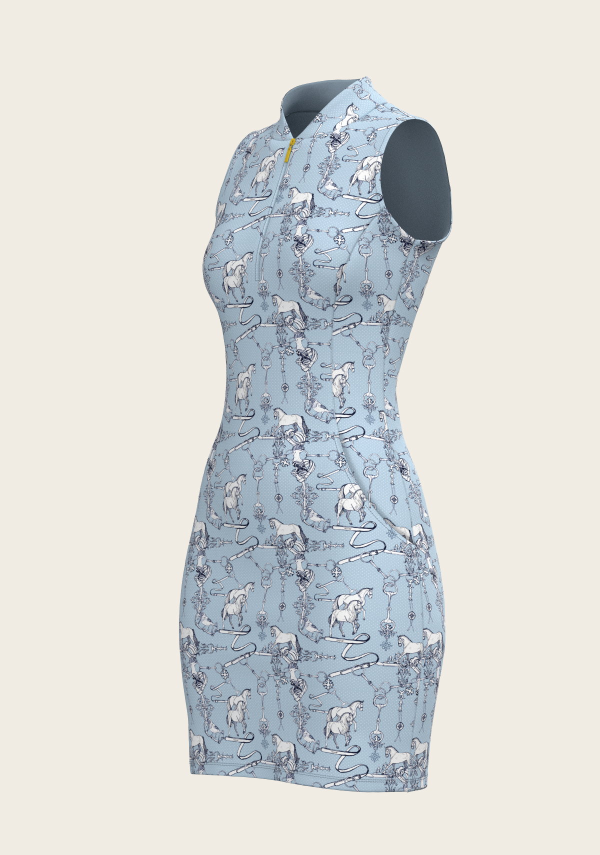 Sky Blue Carnival Golf Dress