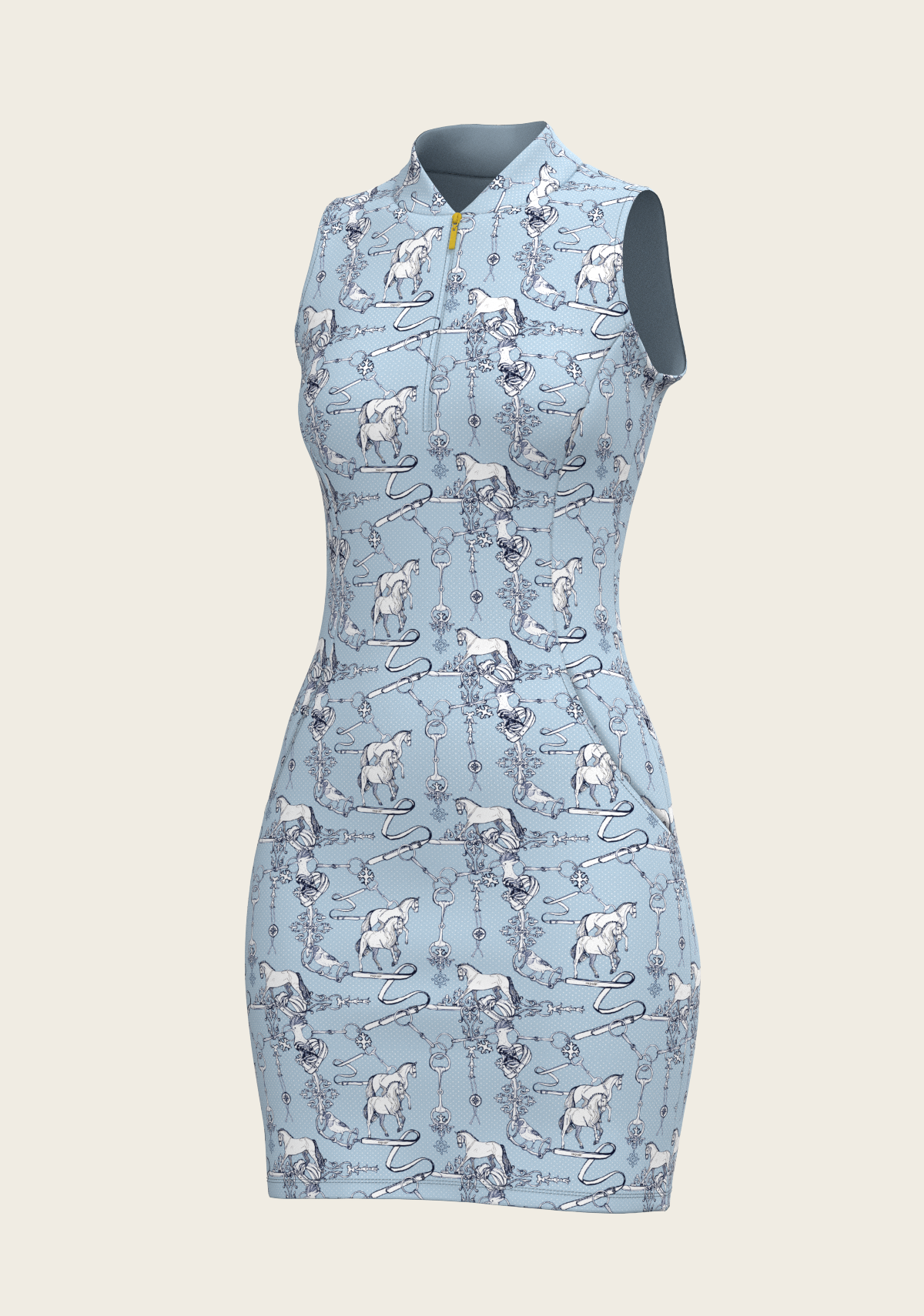 Sky Blue Carnival Golf Dress