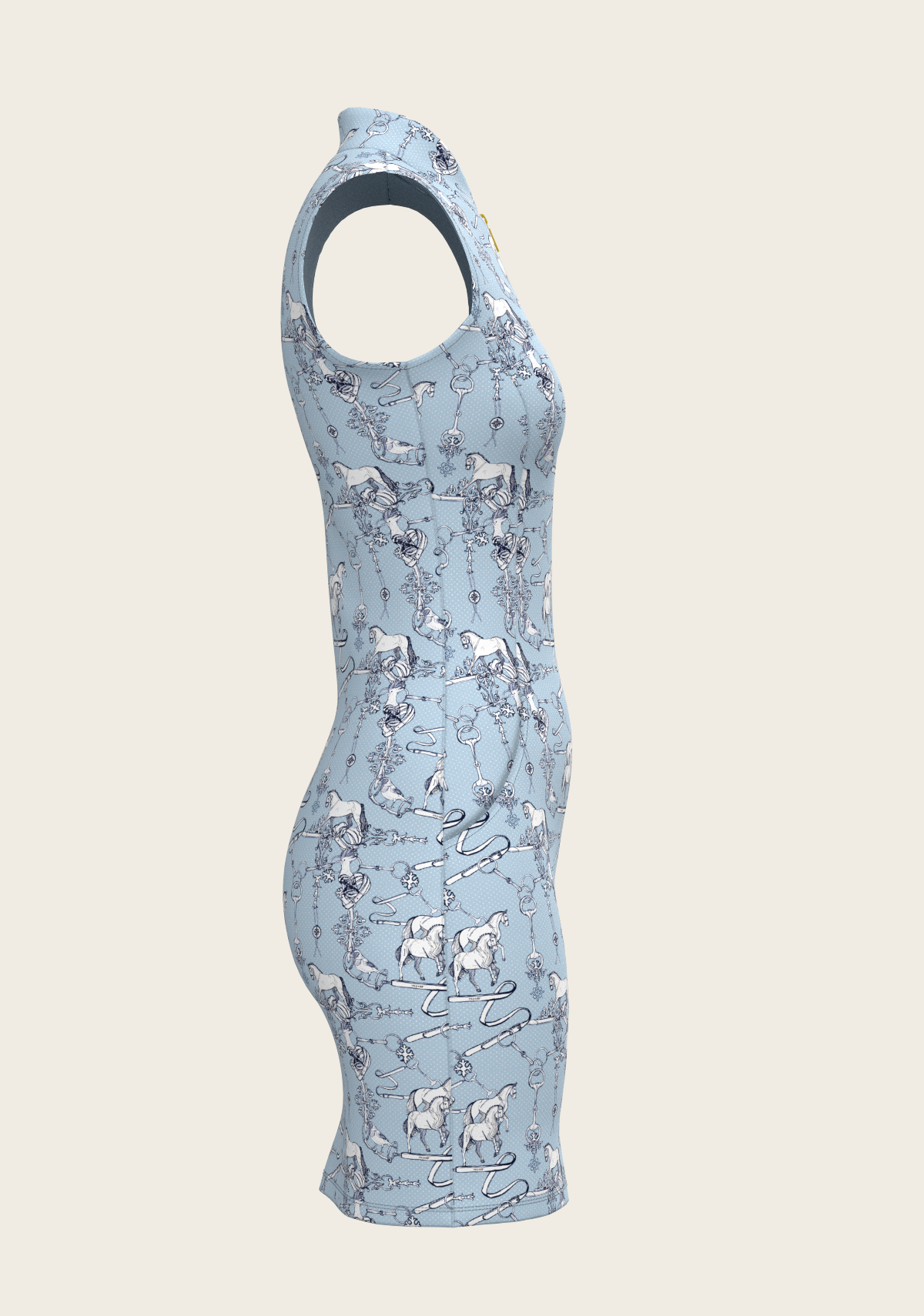 Sky Blue Carnival Golf Dress