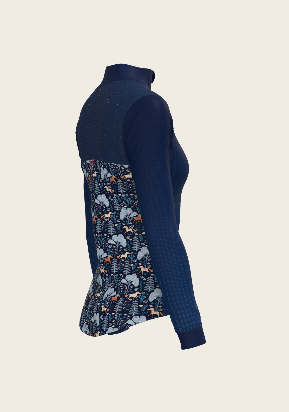  Forest on Navy Sport Sun Shirt