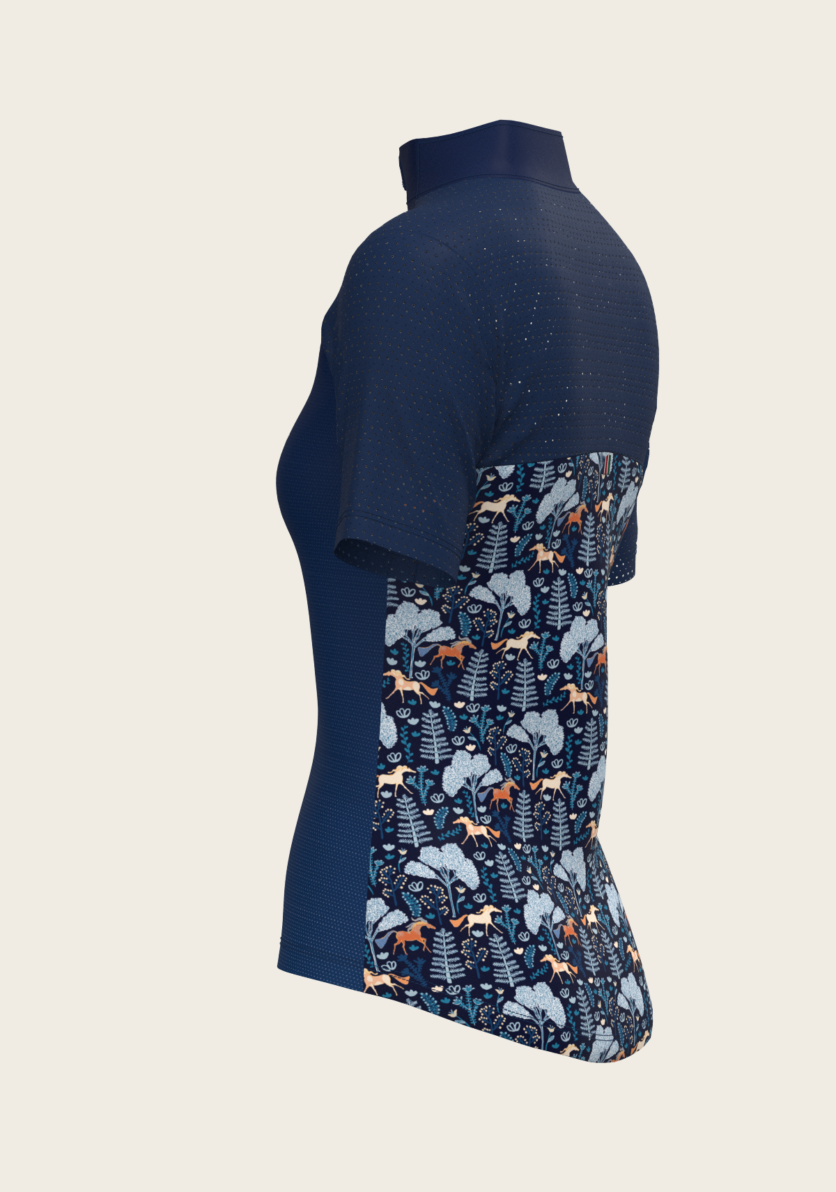 Forest on Navy Short Sleeve Sport Sun Shirt