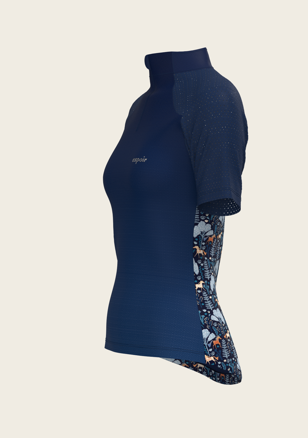  Forest on Navy Short Sleeve Sport Sun Shirt